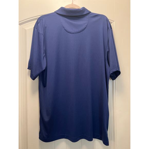 Jack Nicklaus Men’s Chest Stripe Stretch Performance Golf Polo Shirt Size L Blue - Picture 3 of 3